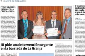 Entrega de Premios Cátedra Cepsa 2013 (Diario Sur)