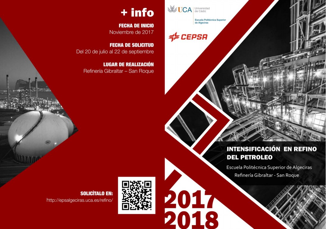 Curso de Intensificación en Refino del Petróleo. Plazo de inscripciones abierto